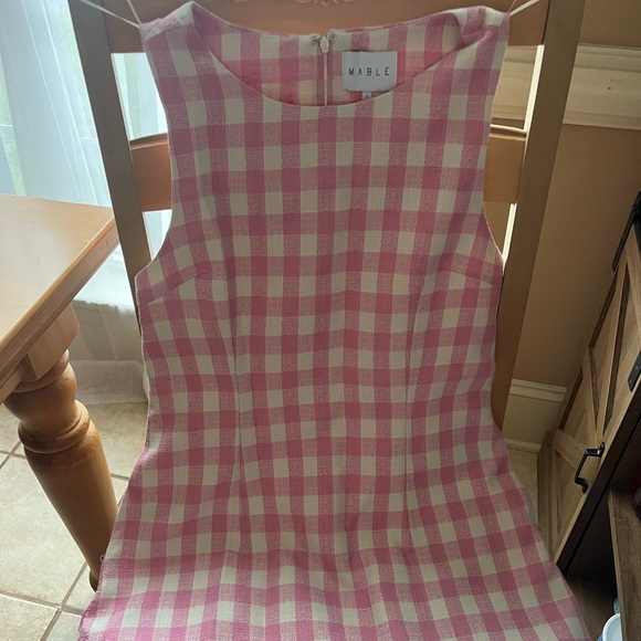 Entro Pink Gingham Mini Dress - Picture 2 of 5